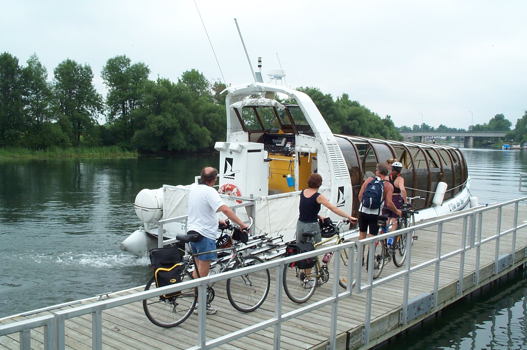 Navette fluviale de retour entre Châteauguay et Lachine