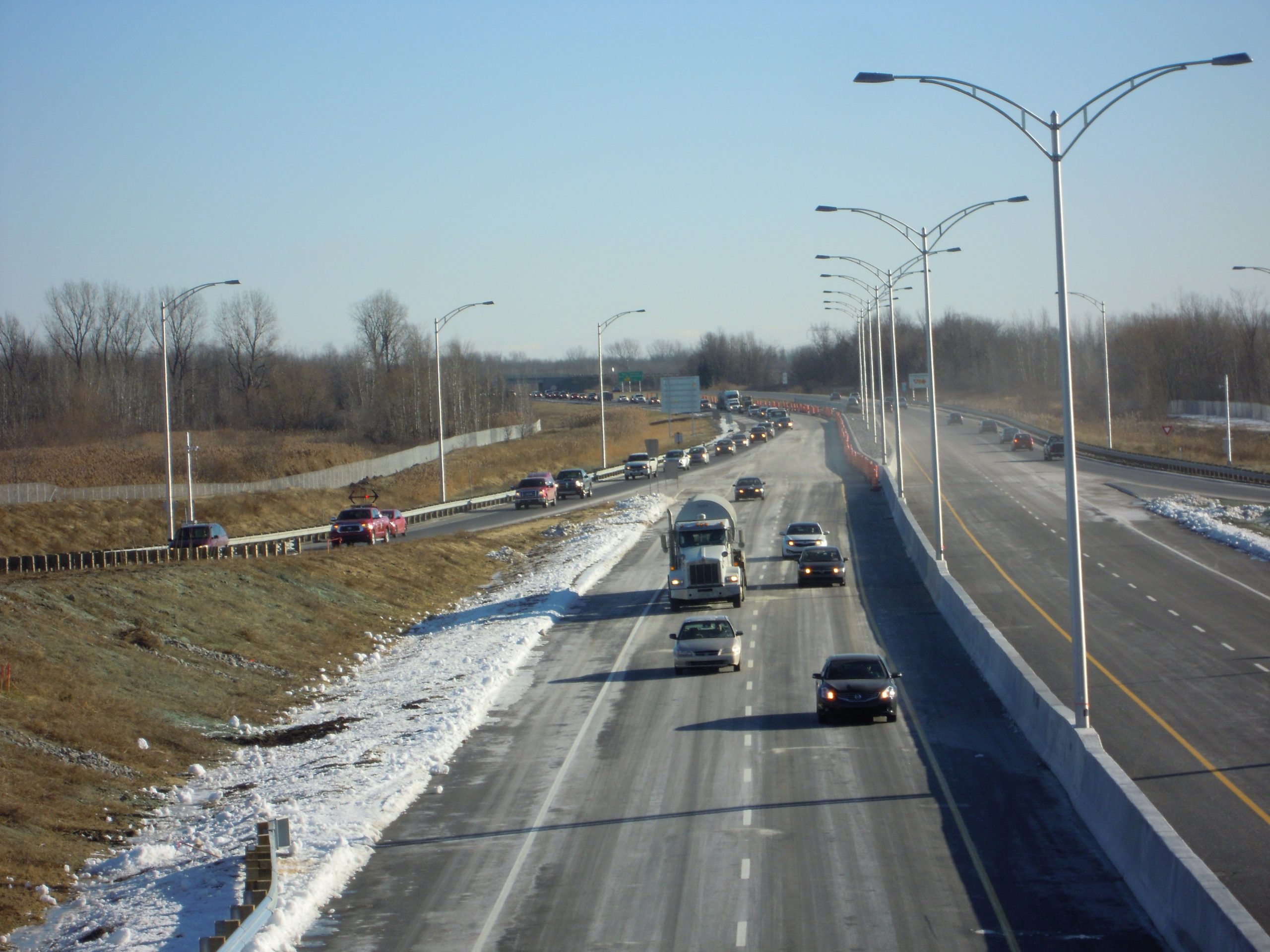 VIDÉO – Il y a 8 ans, l&rsquo;autoroute 30 entre Châteauguay et Vaudreuil-Dorion ouvrait