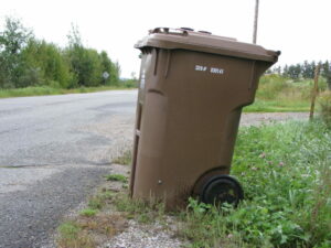 Pas d’amende si le bac brun n’est pas au bord du chemin