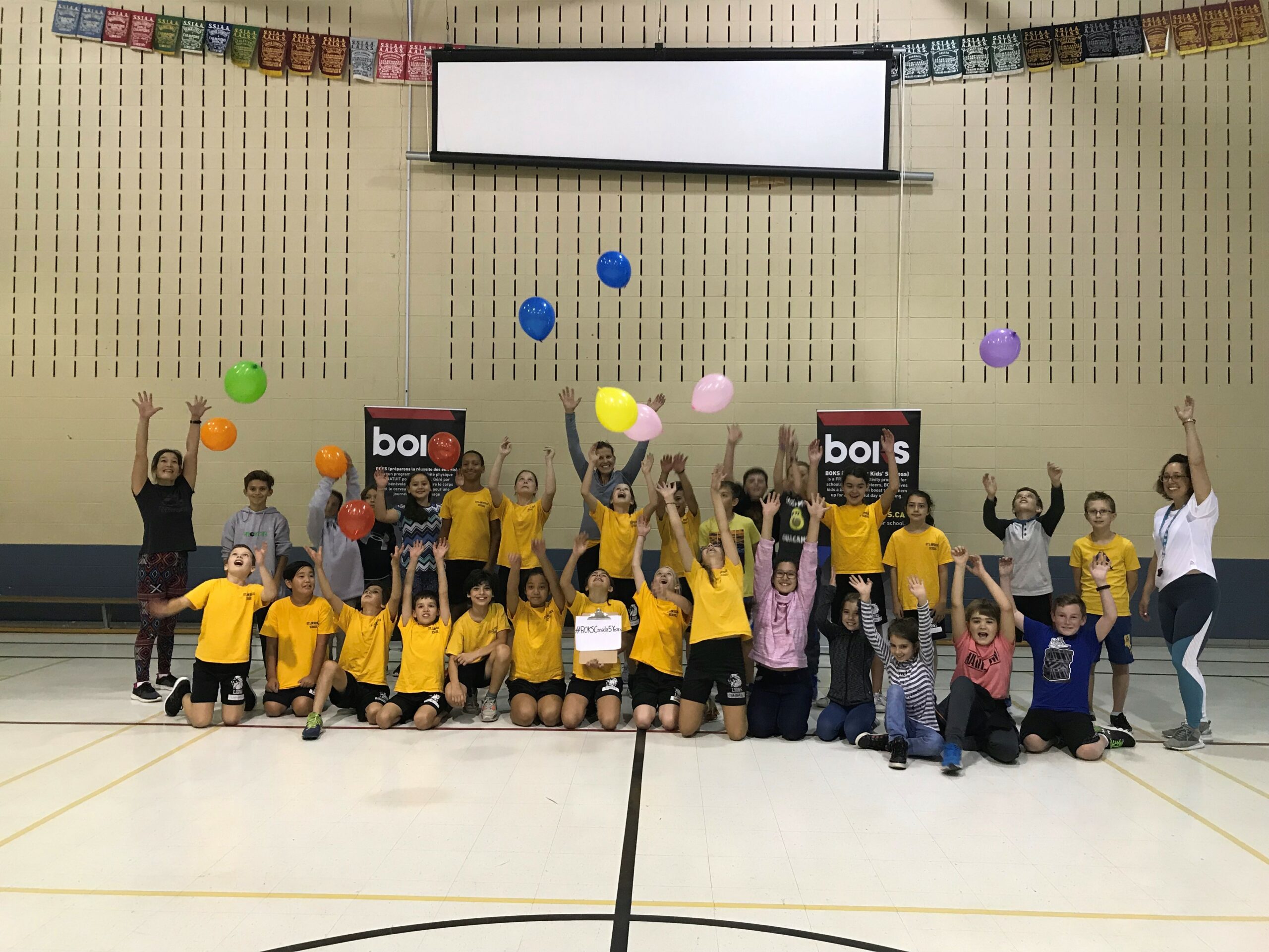 L’école Saint-Lawrence reçoit la visite de Kim St-Pierre et du programme BOKS