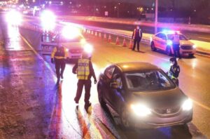 PHOTOS – Opération policière conjointe pour le respect du couvre-feu