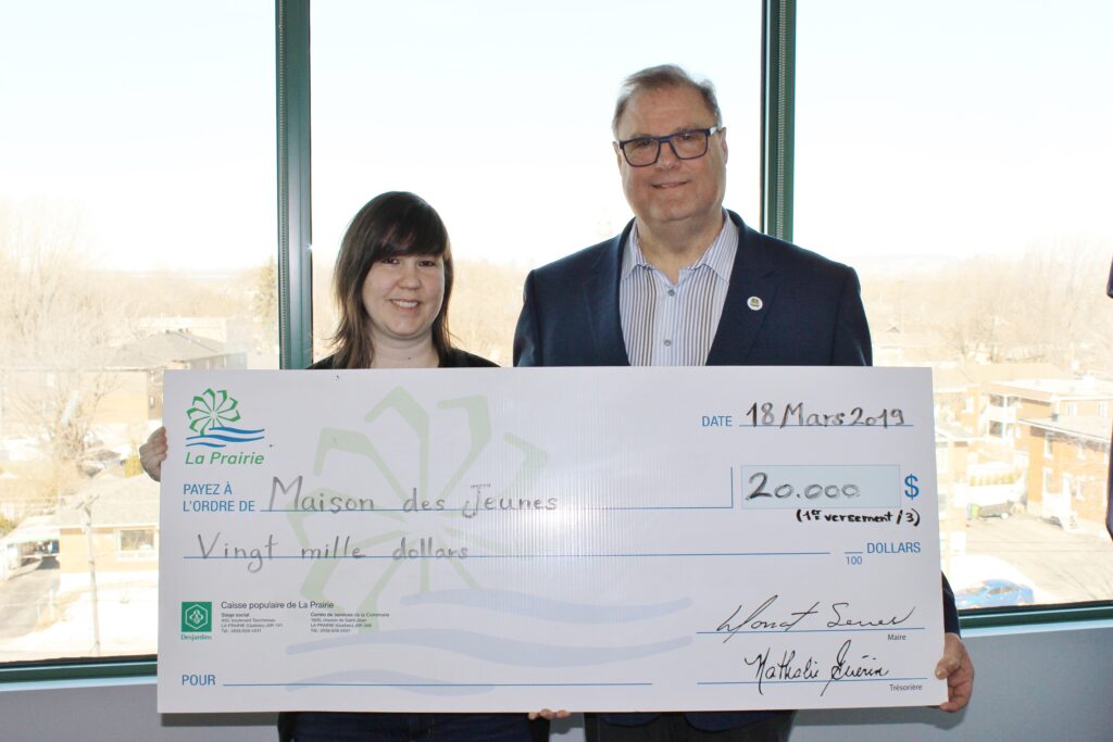 20 000 $ pour la maison des jeunes à La Prairie
