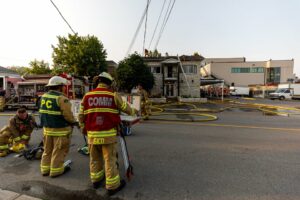Incendie dans l’entretoit d’une maison funéraire à La Prairie