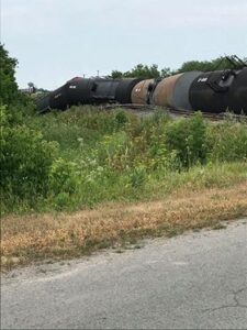 Déraillement de train à Saint-Polycarpe
