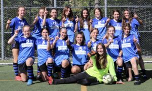 Le Galaxie de La Prairie U15 remporte le championnat des séries
