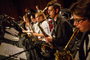 Les jeunes du Big Band à La Prairie enregistrent un album vinyle
