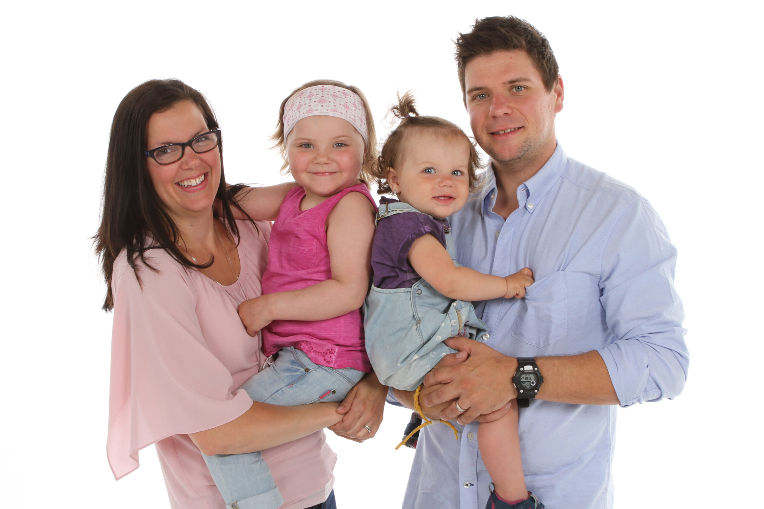 Une famille porte-parole de Courir pour Leucan