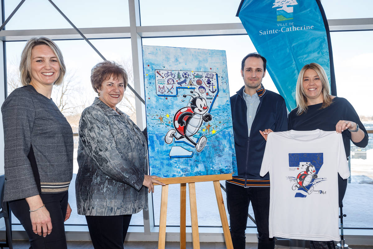 Un artiste local crée un t-shirt pour Courez pour Leucan
