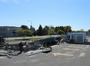 La station-service de l’ancien Provigo démolie à Delson