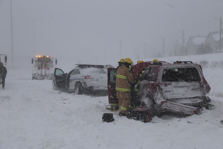 La Sûreté du Québec enquête sur l’accident impliquant deux autopatrouilles à Candiac