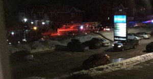 Feu de cuisson à Delson