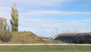 L’entrée pour accéder à l’ancienne briqueterie est relocalisée