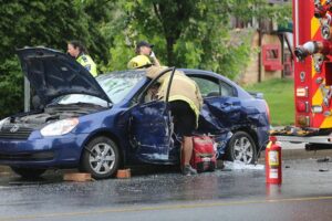 Deux automobilistes impliqués dans une collision à Saint-Philippe