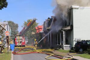 Incendie majeur dans le Vieux-La Prairie