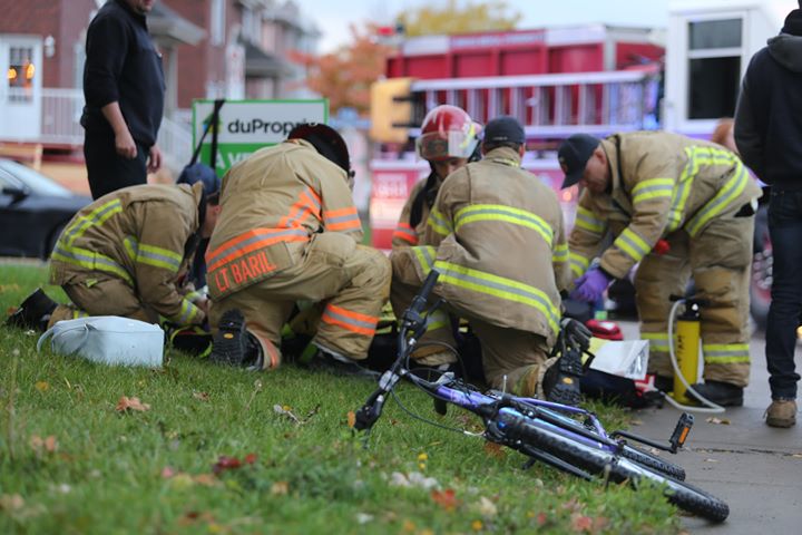Une jeune cycliste happée par une voiture à Sainte-Catherine