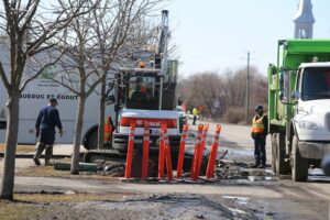 Bris d&rsquo;aqueduc à Saint-Constant