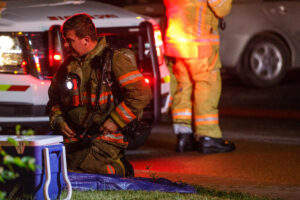 Une quarantaine de pompiers pour éteindre une maison en feu