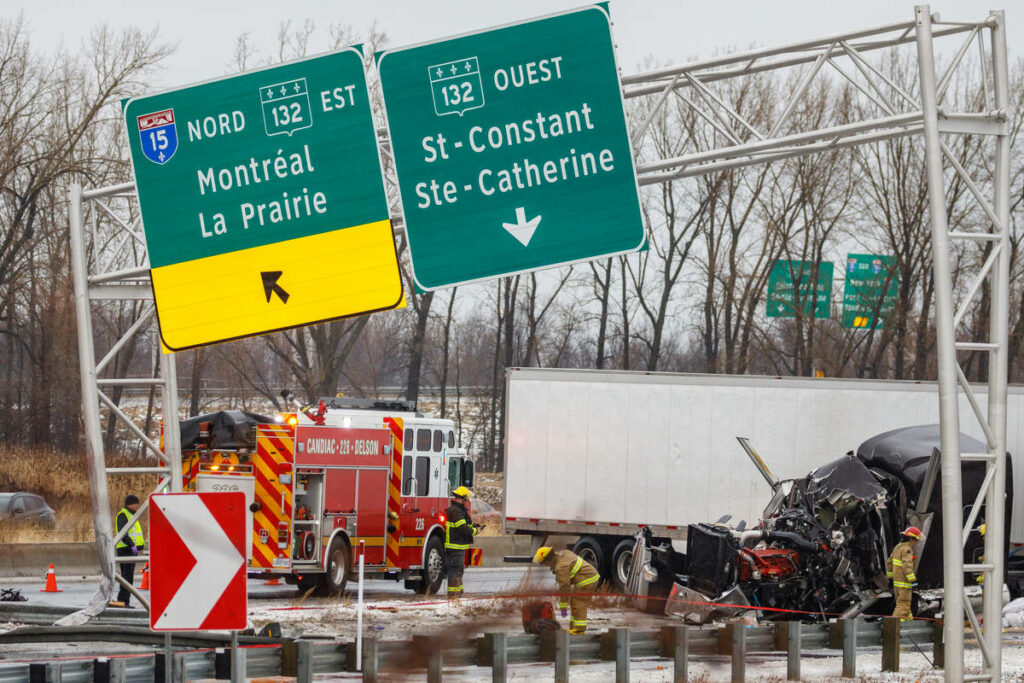 Un camionneur gravement blessé dans un accident sur l’autoroute 15