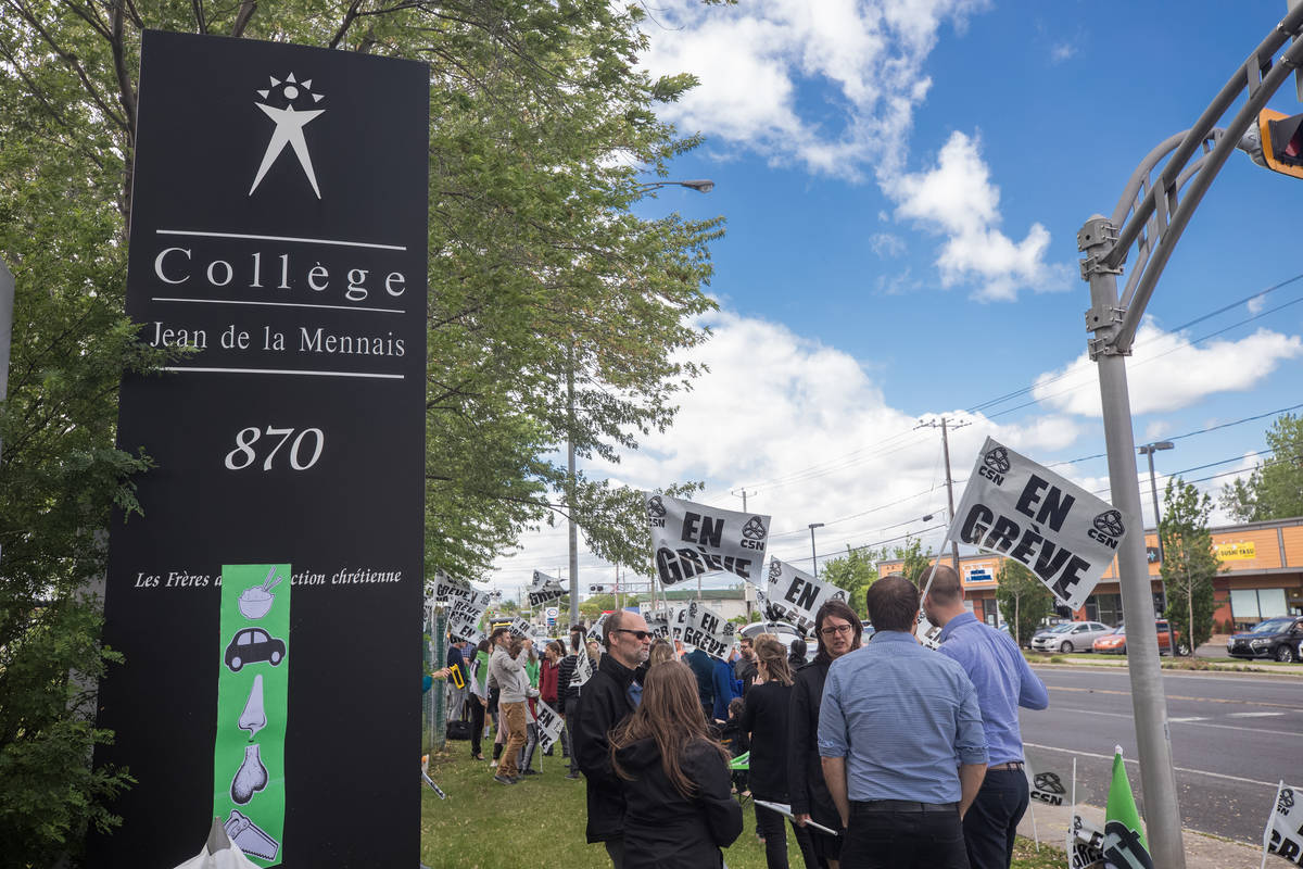 Un 3e après-midi de grève au Collège Jean de la Mennais