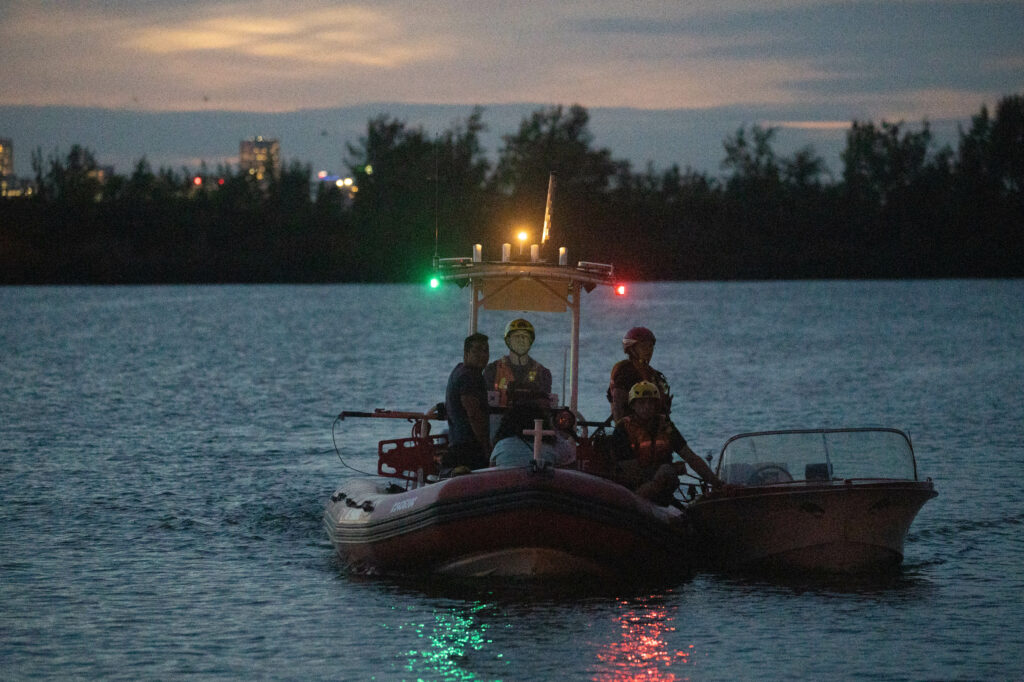 Sauvetage nautique dans le bassin de La Prairie
