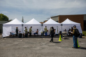 COVID-19: Clinique de dépistage mobile à Châteauguay
