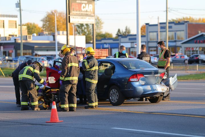Collision sur la route 132 à Delson