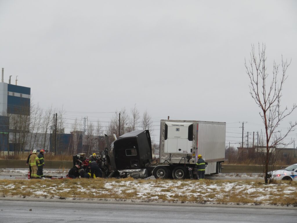 Accident sur l&rsquo;autoroute 15 à la hauteur de Candiac