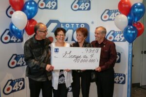 Les gagnants du 40 M$ à la 6/49 résident en Montérégie