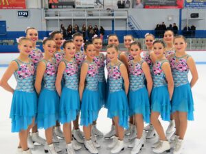 Patineuse au synchronisme en or