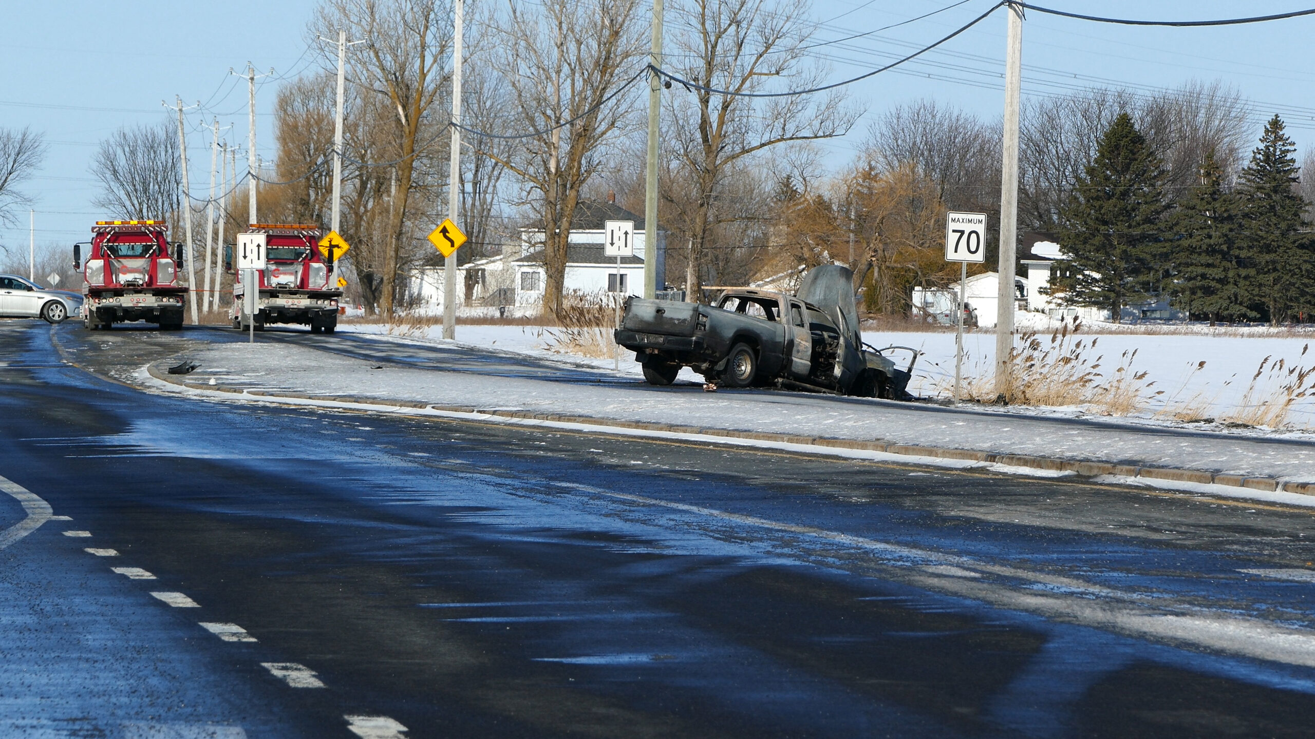 Collision sur la route 104 : décès d’une femme de 77 ans