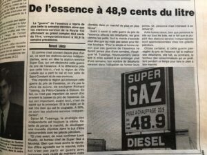 Samedis nostalgie – La guerre du prix de l&rsquo;essence… en 1995