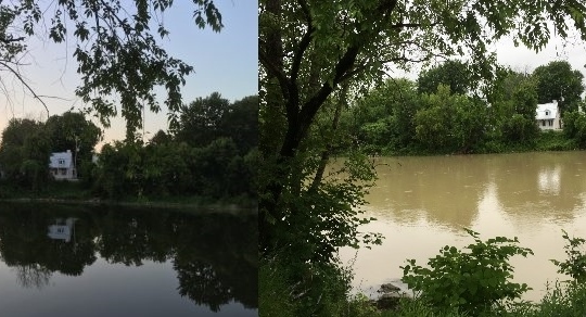 Pourquoi la rivière Châteauguay a changé de couleur