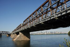 Nouvelle configuration des voies sur le pont Victoria