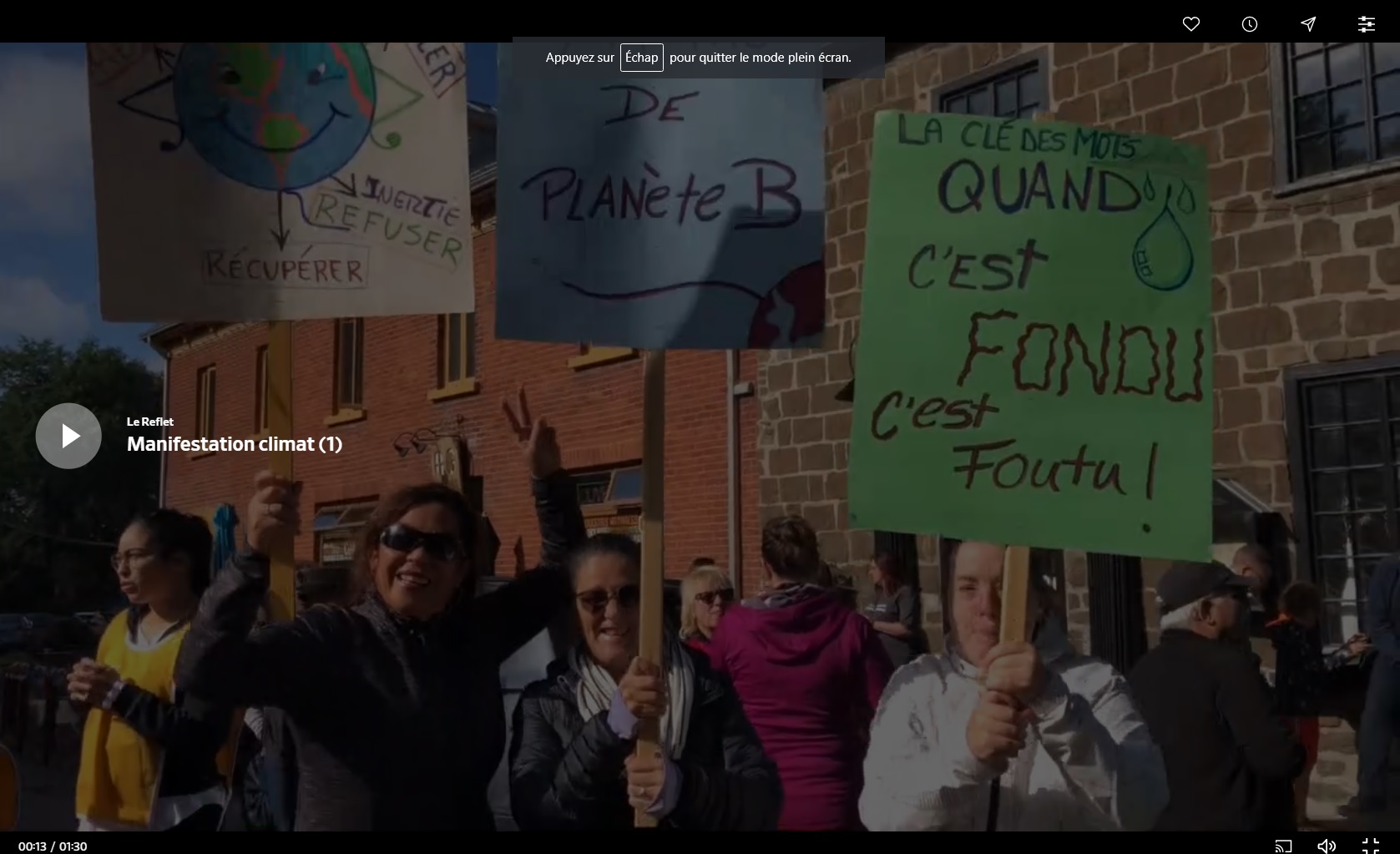 EN VIDÉO – La région marche pour la planète
