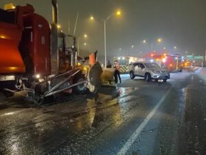 VIDÉO – Blessée mineure dans un accident impliquant une déneigeuse