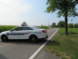 Sortie de route sur le rang Saint-Régis Sud à Saint-Constant