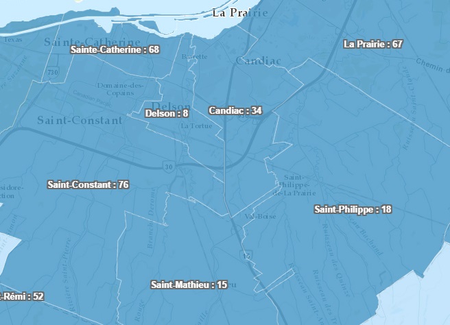 COVID-19 : 21 cas de plus en quatre jours dans la région