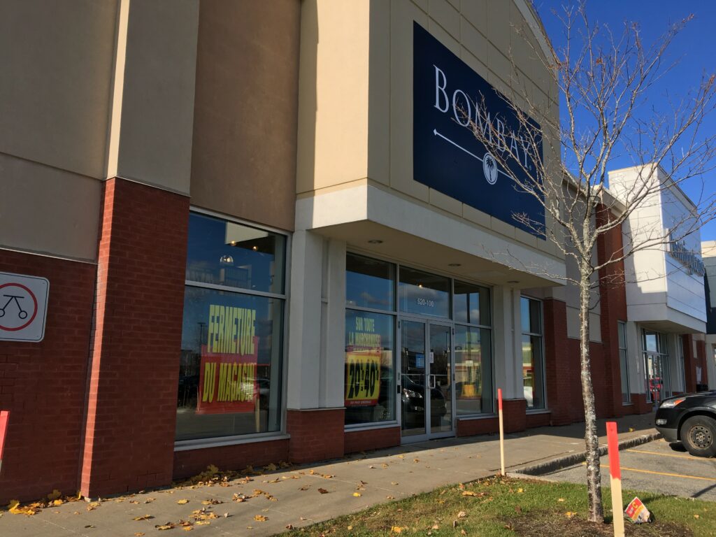 Le magasin Bombay à Saint-Constant ferme ses portes