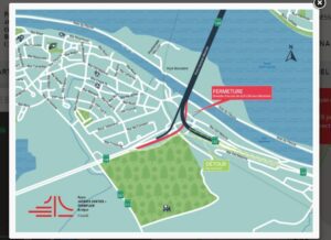 Pont Honoré-Mercier : changement de bretelle pour la nuit