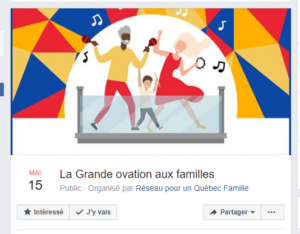 Les familles encouragées à faire du bruit vendredi à 18h30
