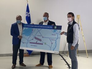 VIDÉOS – L’agrandissement de la route 104 à La Prairie confirmé