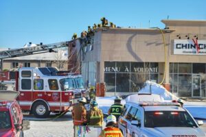 VIDÉO -Incendie dans un restaurant asiatique de Sainte-Catherine