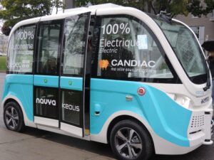 Le Reflet a testé la navette autonome électrique à Candiac