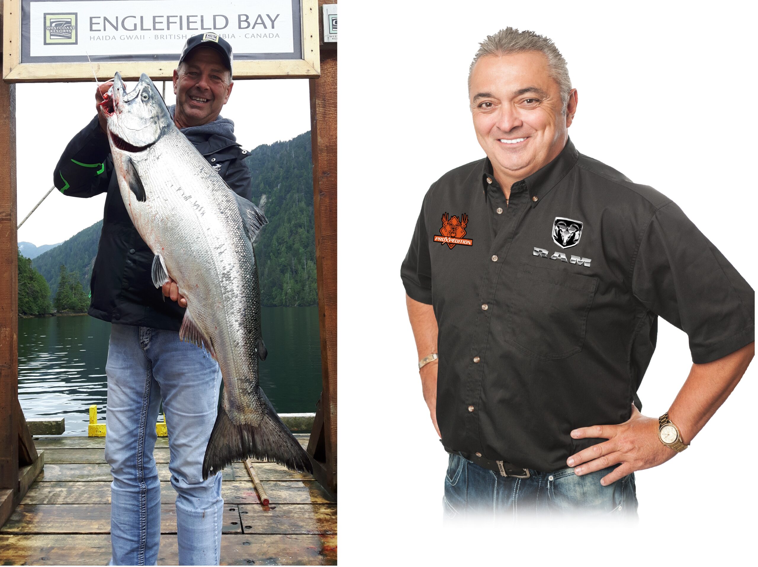La Tournée chasse et pêche avec Norman Byrns et Daniel Gilbert de passage à Sainte-Catherine