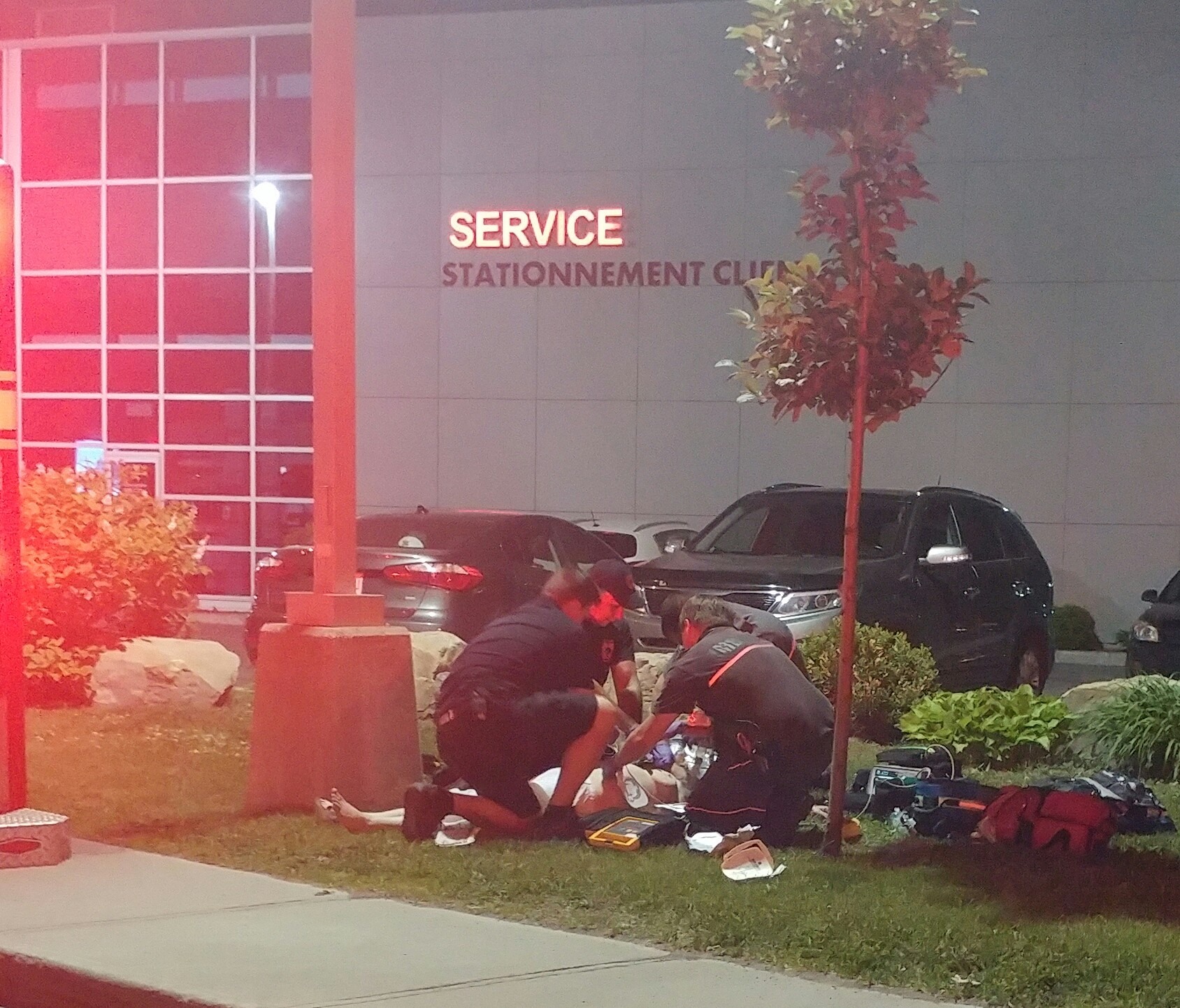 Femme retrouvée face contre terre à Saint-Constant