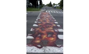 Des traverses piétonnières colorées à Saint-Constant