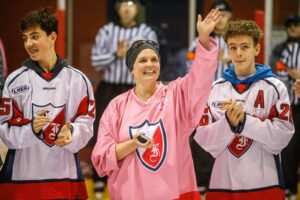 Une partie dédiée à la mère d&rsquo;un hockeyeur qui se bat contre le cancer