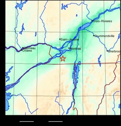 Léger tremblement de terre ressenti jusqu&rsquo;à Saint-Constant