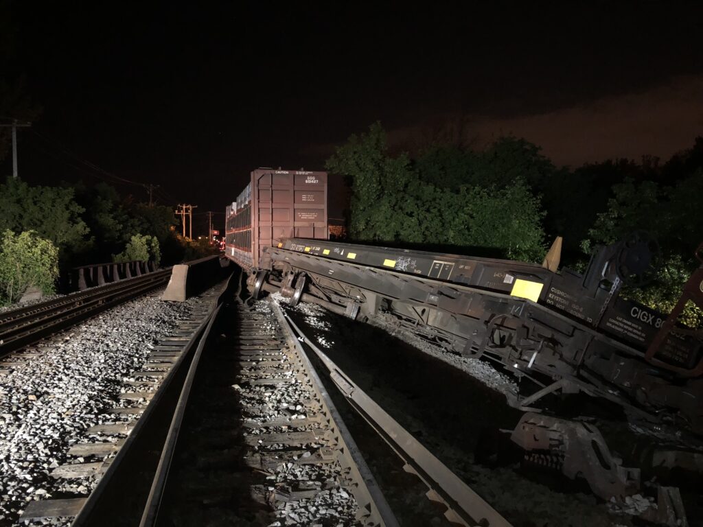 Déraillement de train à Saint-Constant