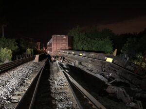 Déraillement de train à Saint-Constant